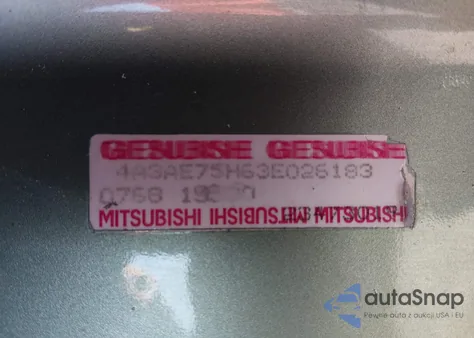 2003 Mitsubishi Eclipse Spyder Gts z USA, uszkodzony, nr VIN 4A3AE75H63E026183